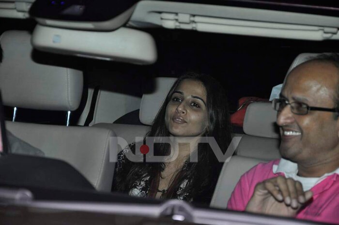 Actress Vidya Balan attends the special screening of <I>Hum Tum Aur Ghost</I>.