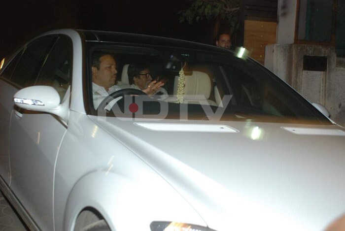 Superstar Amitabh Bachchan attends the special screening of <I>Hum Tum Aur Ghost</I>.