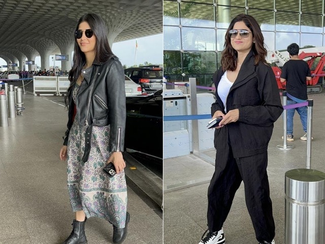 Photo : Glam Check With Shruti Haasan And Shamita Shetty At Airport