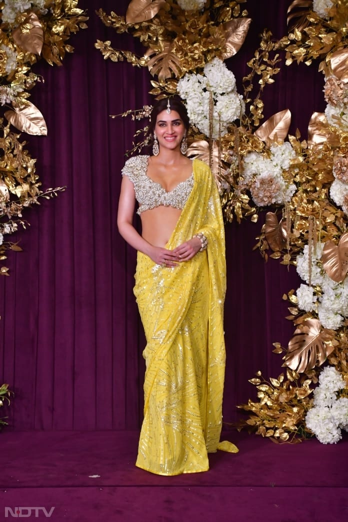 Kriti Sanon dazzled in a sheer yellow saree