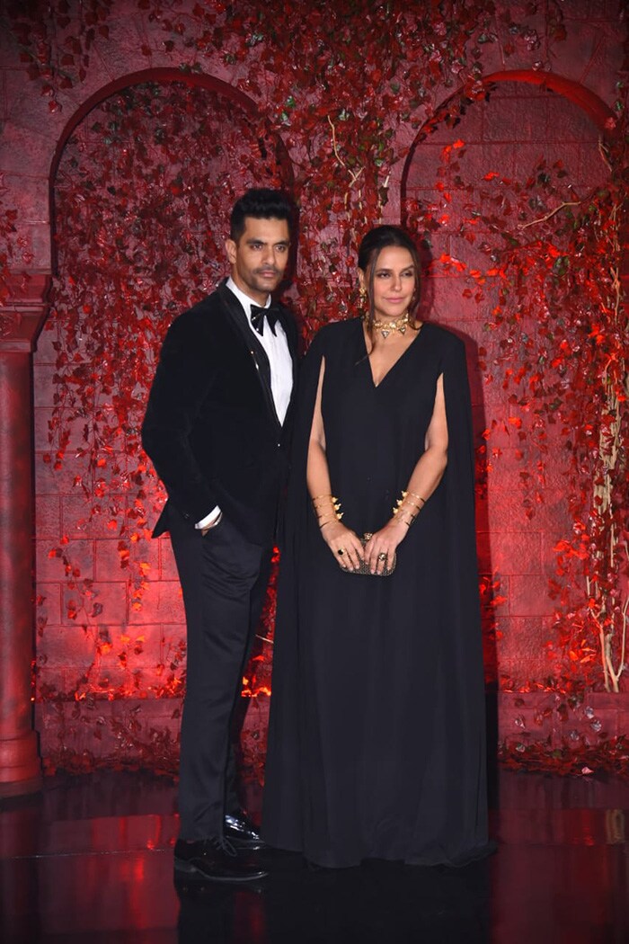 Neha Dhupia and Angad Bedi were twinning and winning.