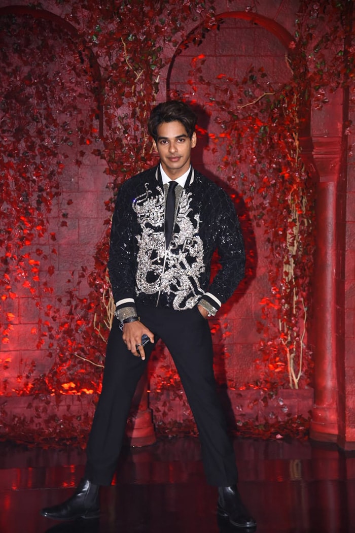 Ishaan Khatter kept it bling and black.