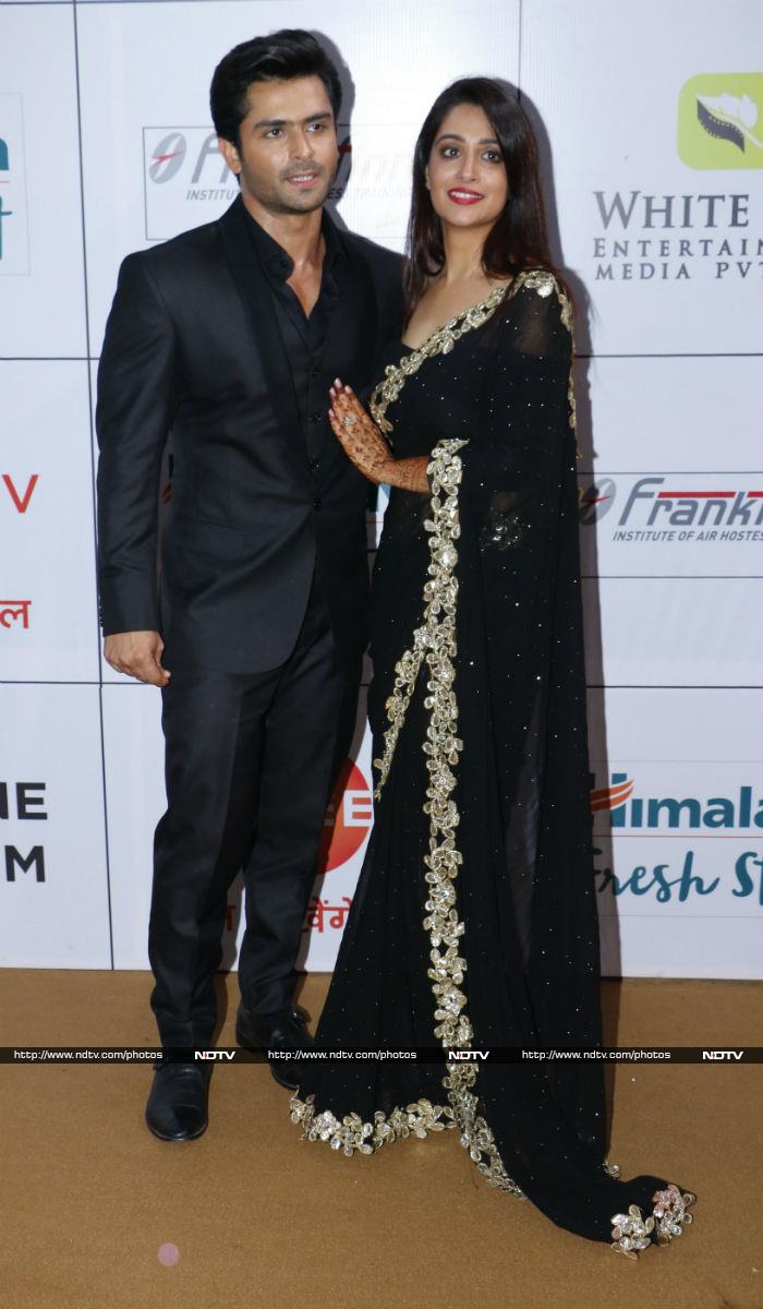 Dipika Kakar and Shoaib Ibrahim were colour coordinated in black.