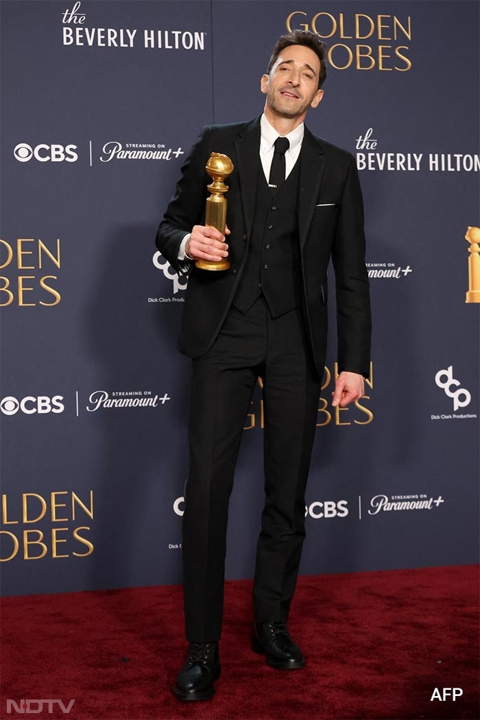 Adrien Brody lifted the trophy for <i>The Brutalist</i>. (Image Courtesy: AFP)