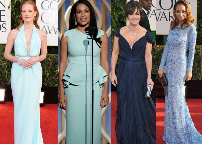 Golden Globes trends: red, blue, white