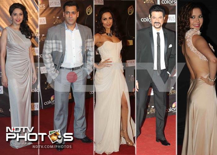 Salman, Madhuri, Malaika cheer TV stars