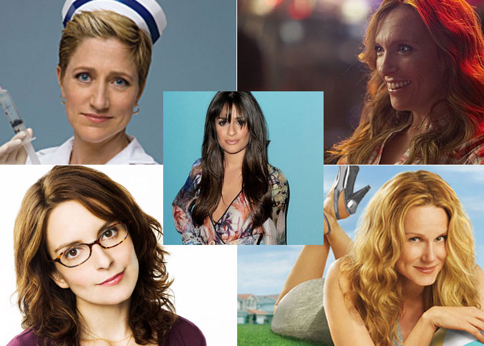 <b>Best Actress In A Television Series - Comedy Or Musical</b><bR>
<b>Toni Collette</b> ? United States Of Tara<bR>
<b>Edie Falco</b> ? Nurse Jackie <br>
<b>Tina Fey</b> ? 30 Rock <br>
<b>Laura Linney</b> ? The Big C <br>
<b>Lea Michele</b> ? Glee