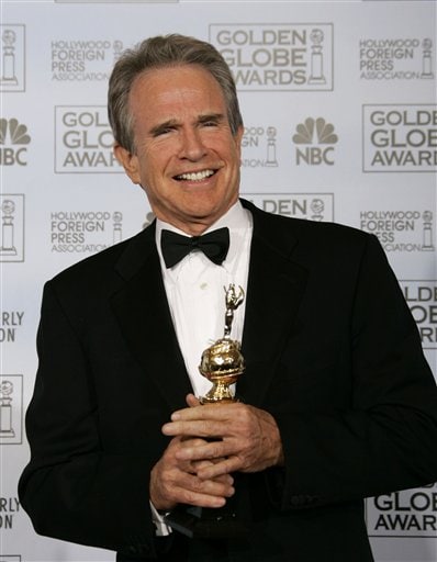 Warren Beatty poses after receiving the Cecil B. DeMille Award for outstanding contributions to the world of entertainment during the 64th Annual Golden Globe Awards.