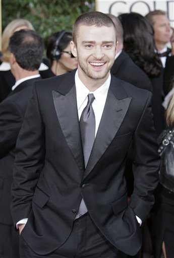 Justin Timberlake arrives for the 64th Annual Golden Globe Awards.
