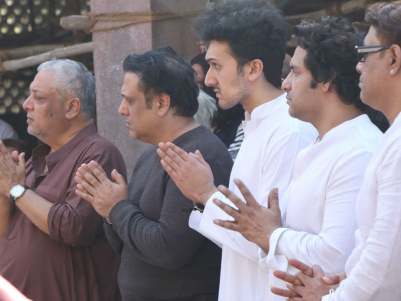 Govinda Attends Nephew Janmendra Ahuja's Funeral