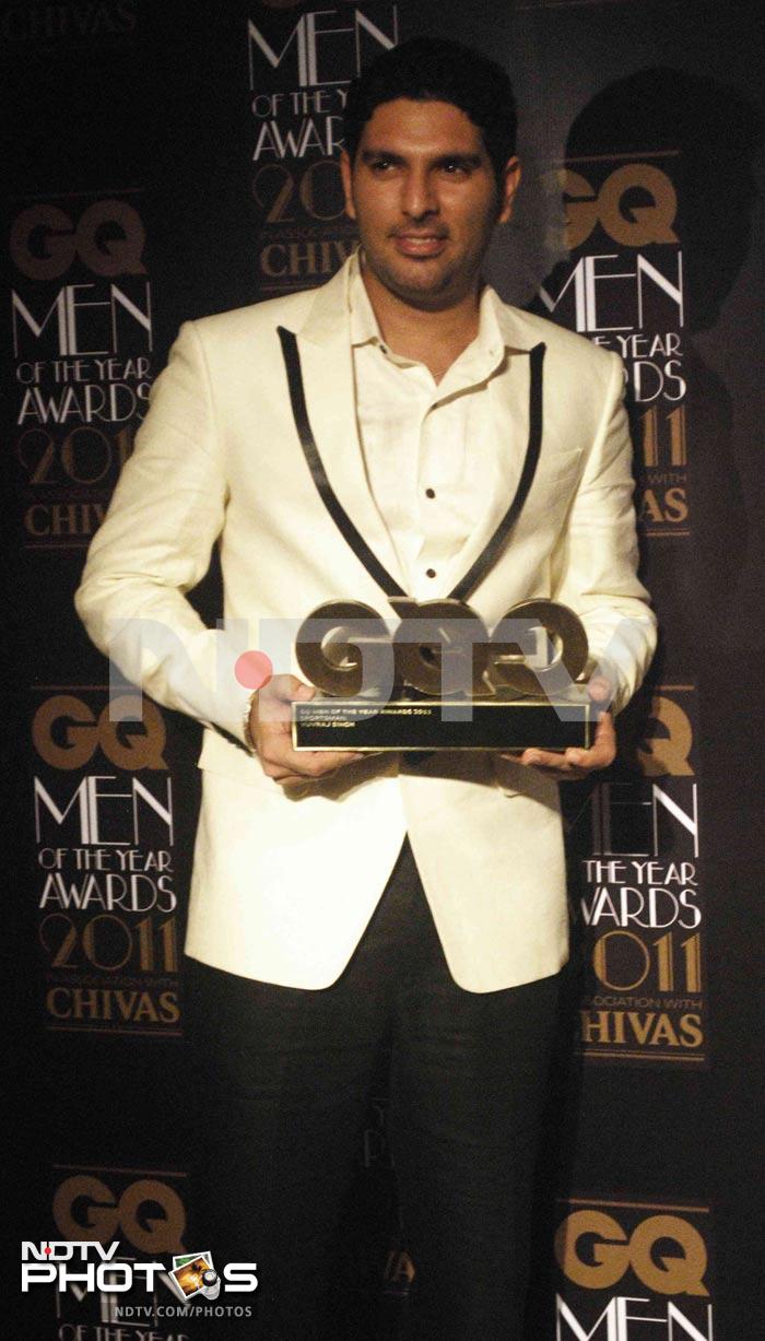 Yuvraj Singh at GQ India Men of the Year Awards 2011