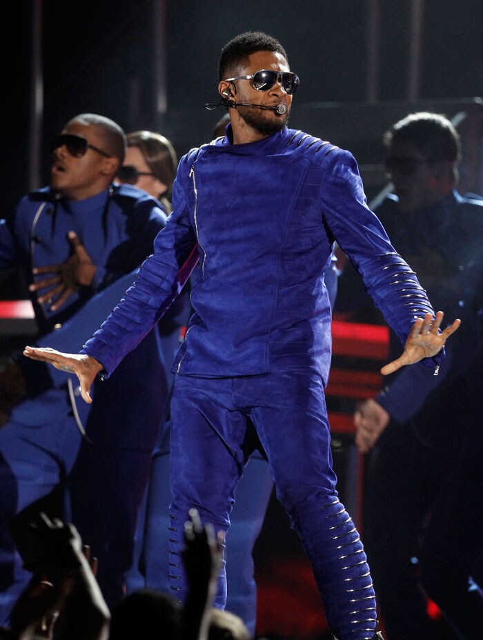 Usher performs at the 53rd annual Grammy Awards on Sunday, Feb. 13, 2011, in Los Angeles. (AP Photo/Matt Sayles)