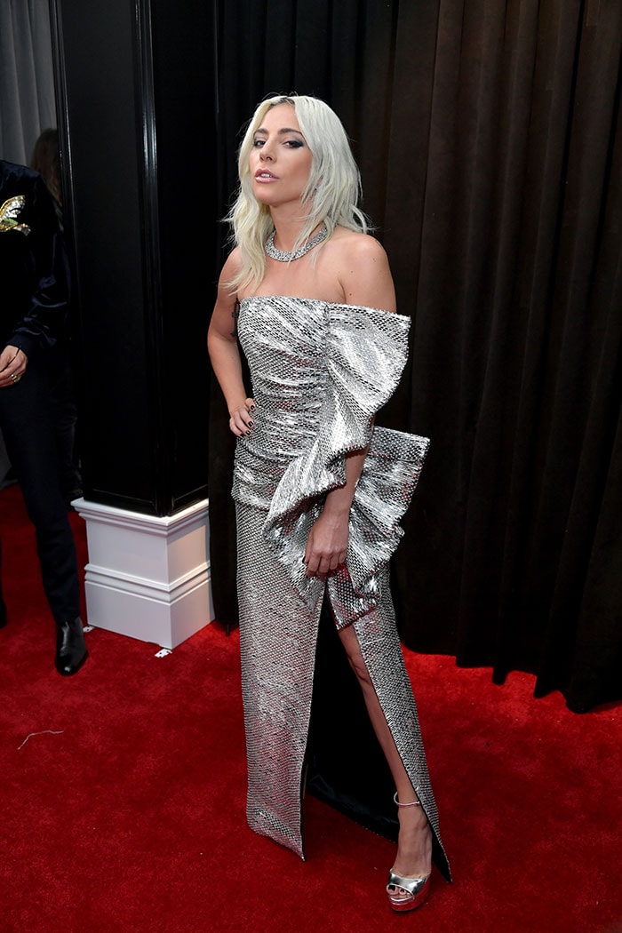 Grammys 2019 Red Carpet On Fire, Courtesy Lady Gaga, Miley Cyrus
