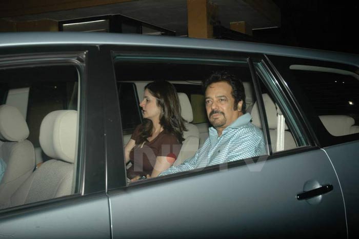 Sussanne Roshan's uncle, director Akbar Khan also attended the screening.