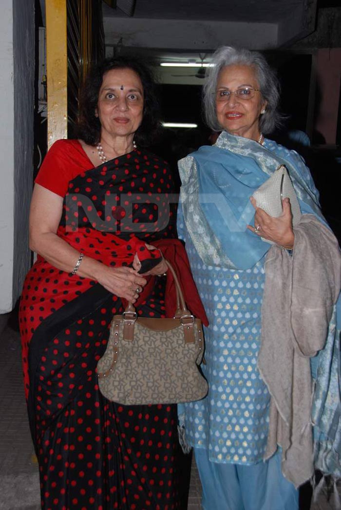 Veterans Asha Parekh and Waheeda Rahman at the screening.