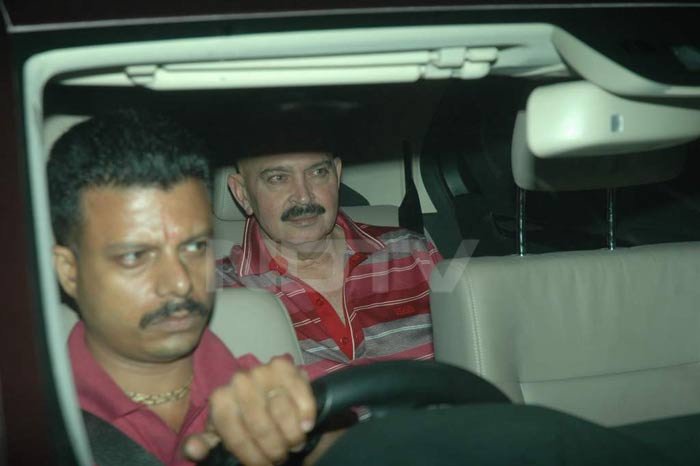 Daddy Rakesh Roshan was there to support his son.