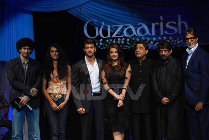 Ash, Hrithik at Guzaarish music launch