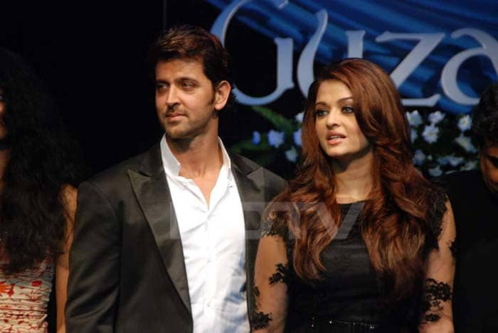 Ash, Hrithik at Guzaarish music launch