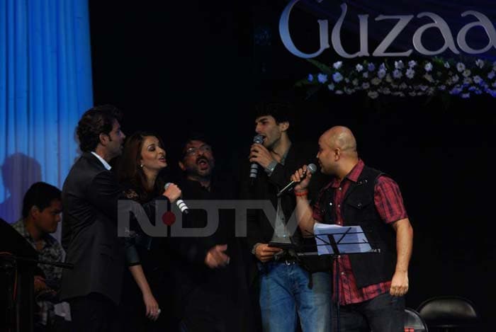 Ash, Hrithik at Guzaarish music launch