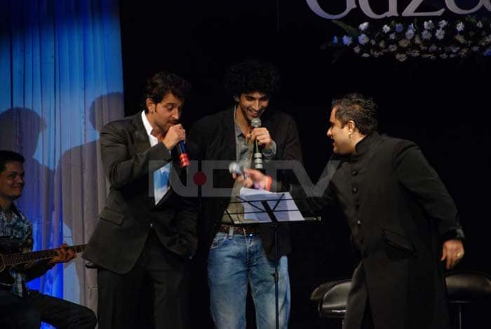 Ash, Hrithik at Guzaarish music launch