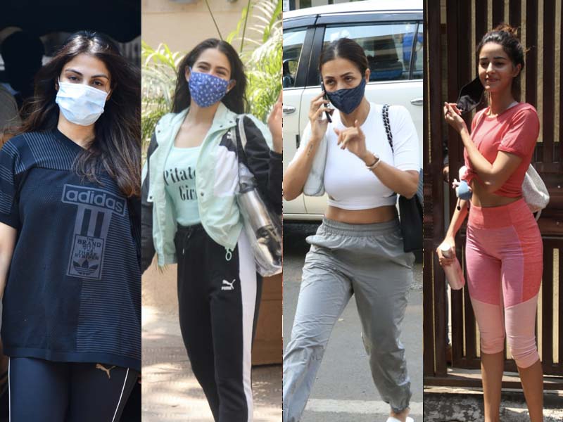 Gym O'Clock For Rhea Chakraborty, Malaika, Sara And Ananya