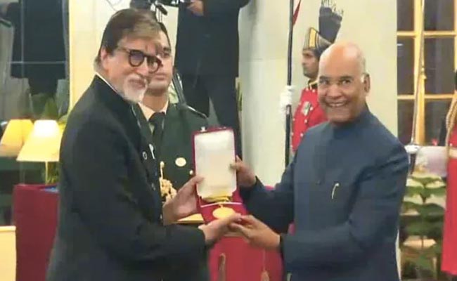 Superstar Amitabh Bachchan was also honoured with the Dadasaheb Phalke Award - India's highest film honour - in 2019.