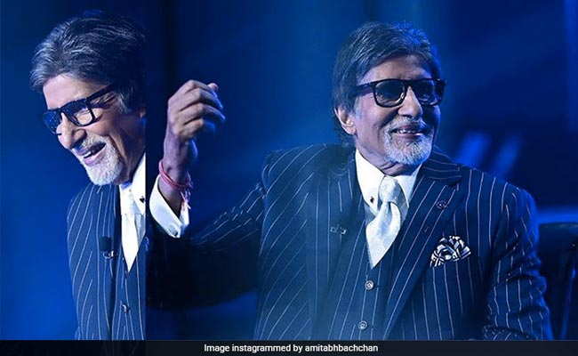 Amitabh Bachchan is back on the sets of <I>Kaun Banega Crorepati</i> to host the 13th season of the show.