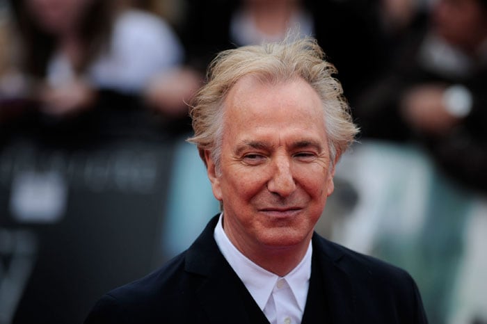 Alan Rickman attends the world premiere of <i>Harry Potter and the Deathly Hallows - Part 2</i>.