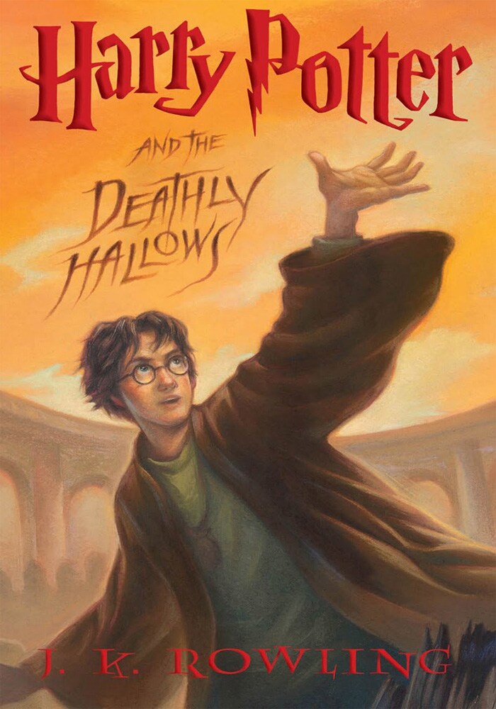 <b><i>Harry Potter and the Deathly Hallows</b></i><br><br/>

<b>Book:</b><br><br/>

The final, epic conclusion to the series, <i>The Deathly Hallows</i> took forward the increasingly darker themes of the series and set Harry up against his biggest challenge ever.<br><br/>

Out in the open now, and with the added responsibility of leading Hermione and Ron well, Harry and his friends attempt to hunt and destroy the remaining Horcruxes, while evading Voldemort and his forces. In fact, Harry nearly dies in the first chapter itself, when Voldemort chases him through the skies.<br><br/>

It was packed with heavy action and intense drama, revolving around the increased tension in the main trio, not to mention the crumbling world around them.<br><br/>

But it was worth it, as Harry's fight comes to a close. Winning or losing becomes unimportant, it's participating in the battle that finally awakens his keenest senses and helps him save the world, yet again. It was a beautiful climax and a very emotional ending.