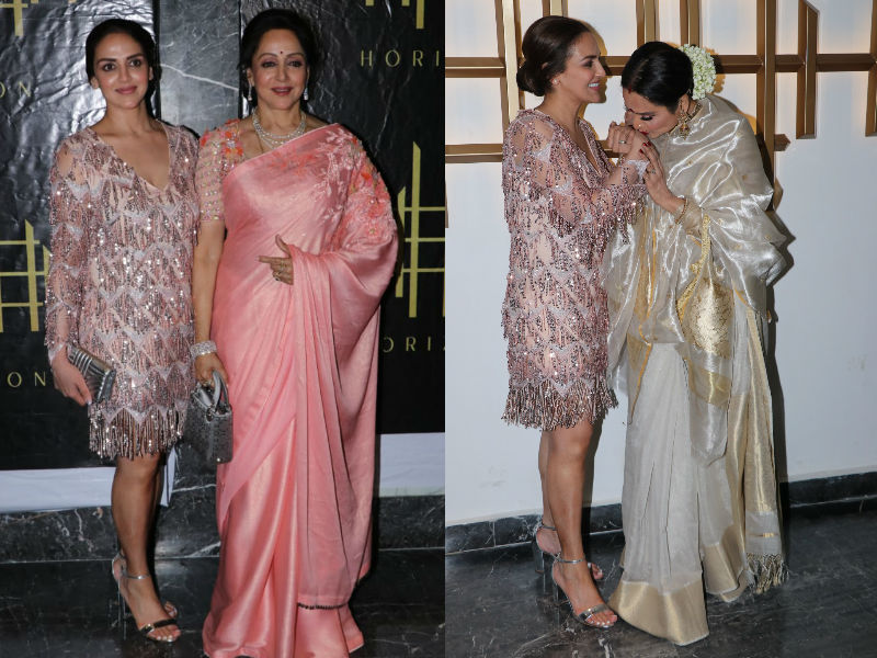Esha, Rekha And Ahana Celebrate Hema Malini's 70th Birthday