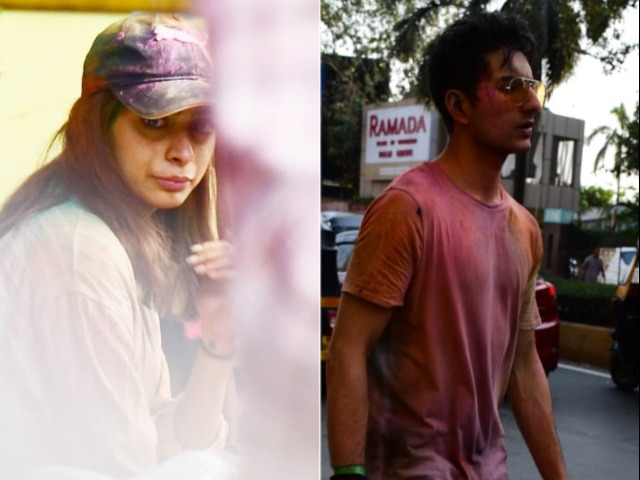 Holi 2022: Ibrahim Ali Khan And Khushi Kapoor At Holi Bash