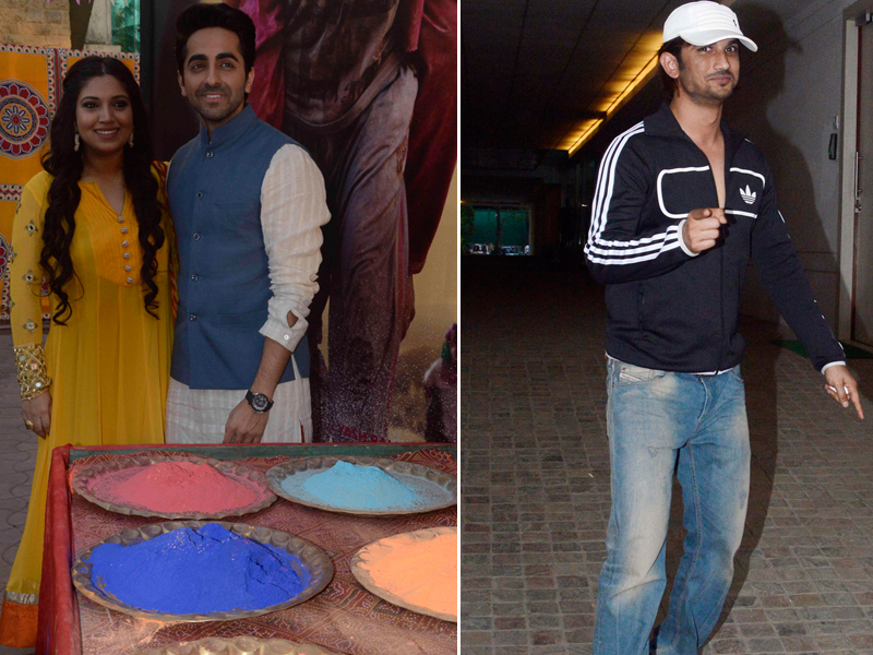 Holi Celebrations at YRF Studios With Ayushmann, Bhumi Pednekar, Sushant