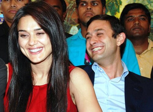 <b>Potential!</b>: Not only do they look good together, but Preity Zinta and Ness Wadia also do great business together. In the Indian Premiere League, the pair made a great amount of money and also headlines.