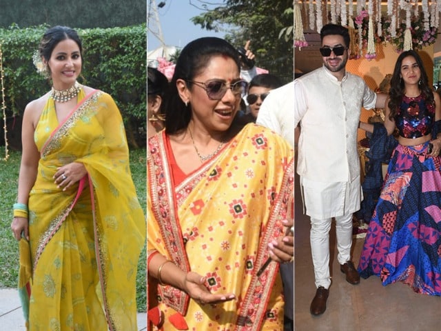 Photo : How Hina Khan, Rupali Ganguly, Jasmin Bhasin-Aly Goni Lit Up This Wedding