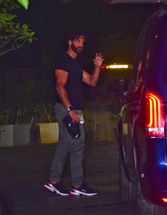 Hrithik Roshan and Ranbir Kapoor were spotted at actor-producer Jackky Bhagnani's house in Bandra.