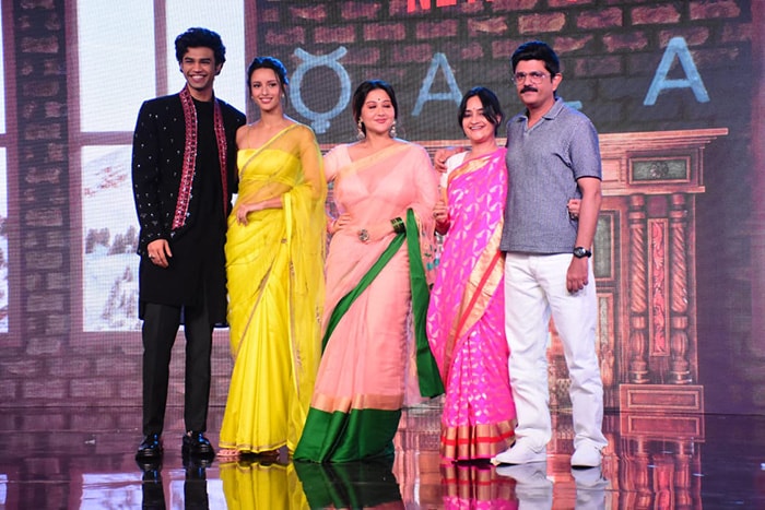 <i>Qala</i> actors Tripti Dimri, Babil Khan, Swastika Mukherjee and Amit Sial posed for the cameras at the event.