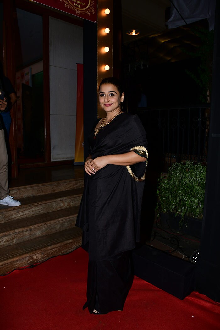 Vidya Balan was spotted at the Marathi Cine Awards 2022 in Mumbai.