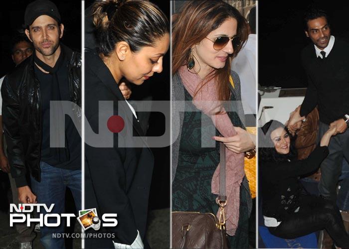Hrithik\'s yacht party with Sussanne, Gauri