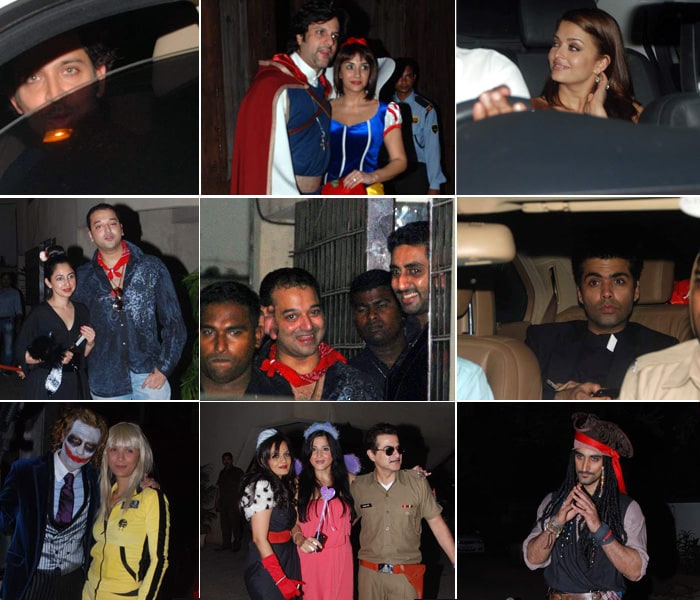 Stars at Hrithik\'s Halloween party