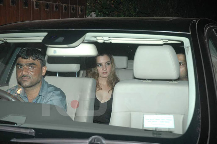 Laila Khan arrives for Zayed Khan anniversary bash.