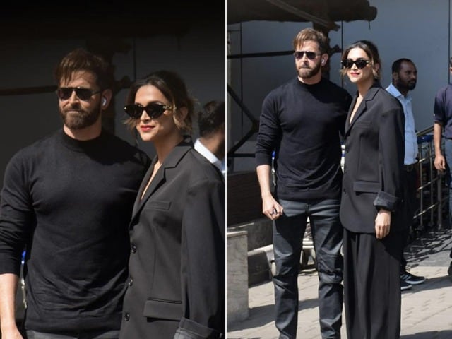 Photo : Hrithik Roshan And Deepika Padukone's Airport Style Is The Definition Of Stunning