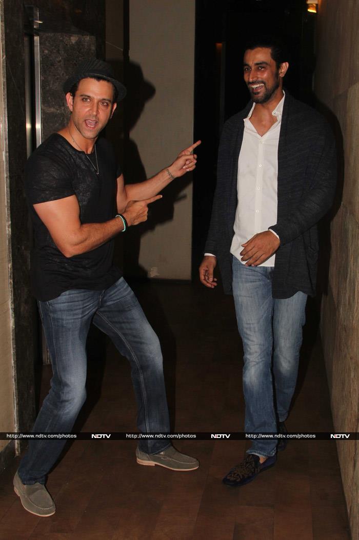 Hrithik and Dia go to the Movies