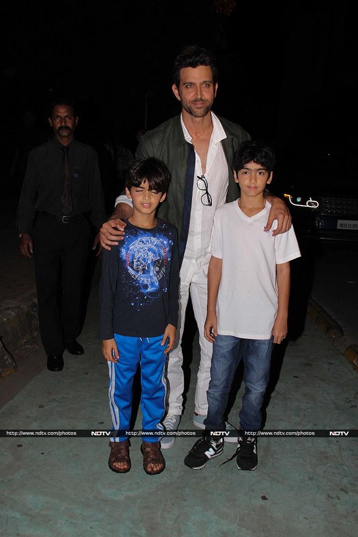 Hrithik Roshan And Ex-Wife Sussanne Roshan Spotted With Hrehaan, Hridhaan