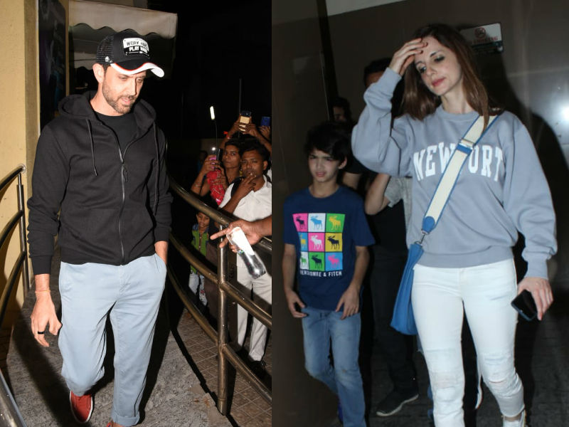 Hrithik Roshan, Sussanne Khan Out On Movie Date With Their Sons