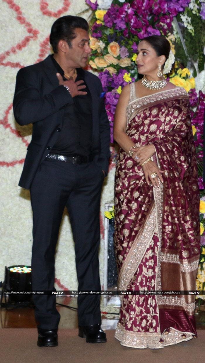 Salman, Madhuri, Abhishek, Rekha Add Star-Power To Sooraj Barjatya\'s Son Devaansh\'s Wedding Reception
