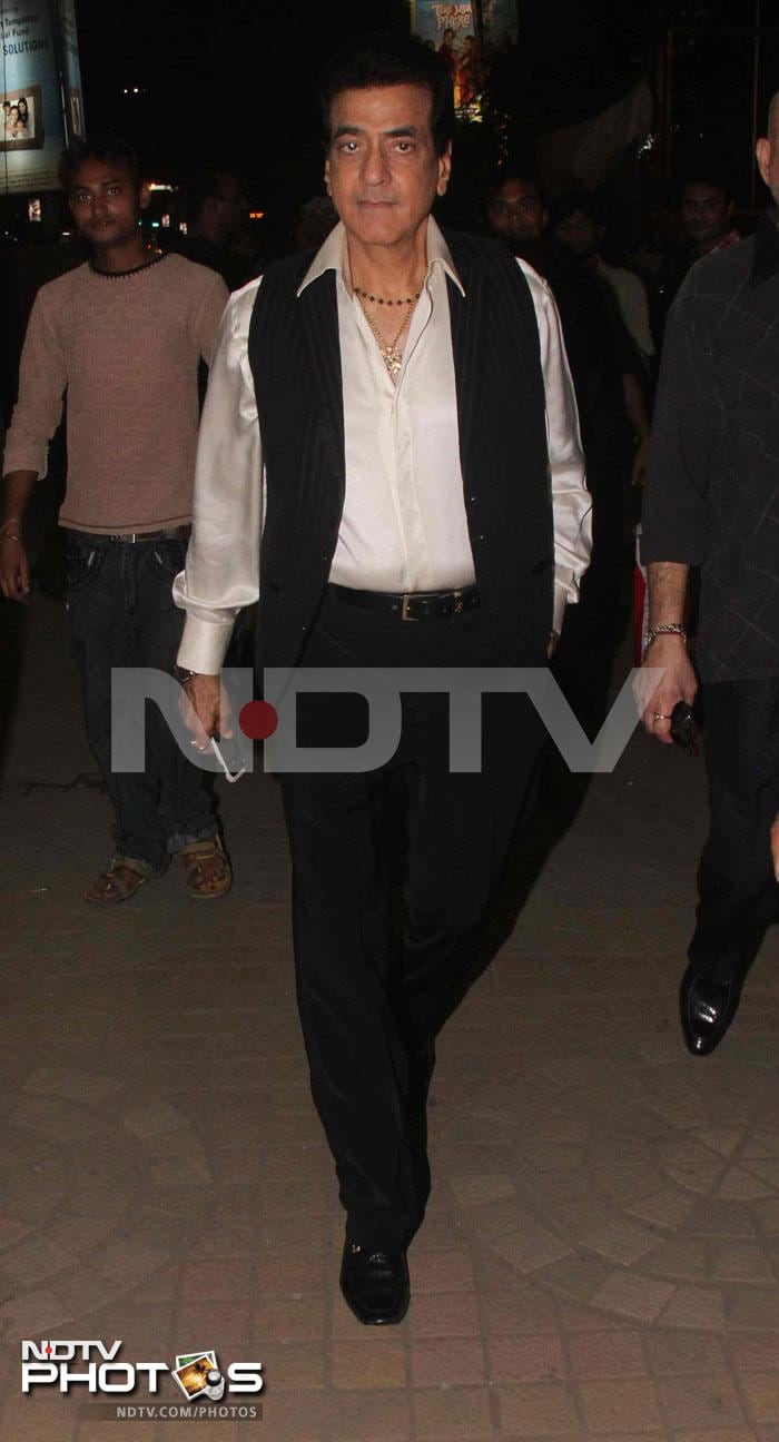 Jumping Jack Jeetendra ditched his traditional white for black.