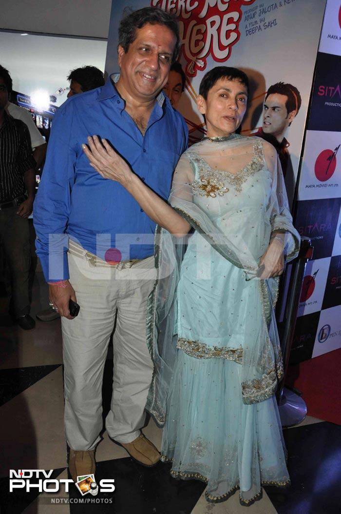 Stars at the premiere of <i>Tere Mere Phere</i>