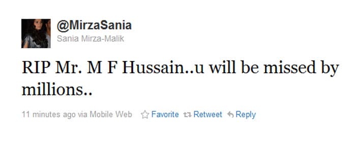 On Twitter, celebs mourn Husain\'s death