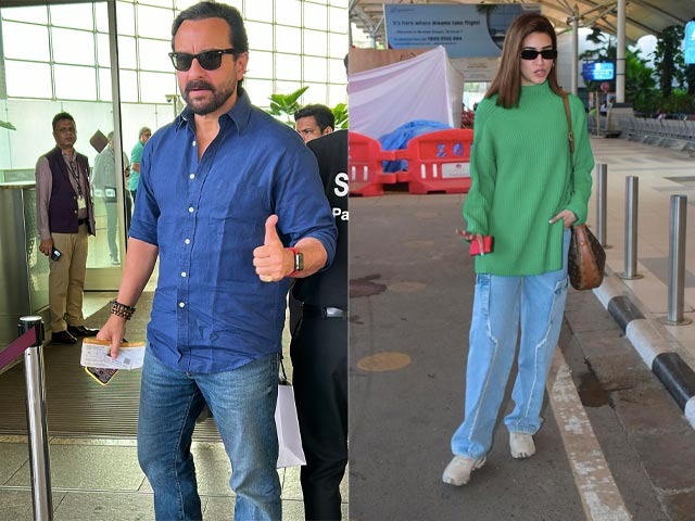 <i>Adipurush</i> Co-Stars Saif Ali Khan And Kriti Sanon's Airport Diaries