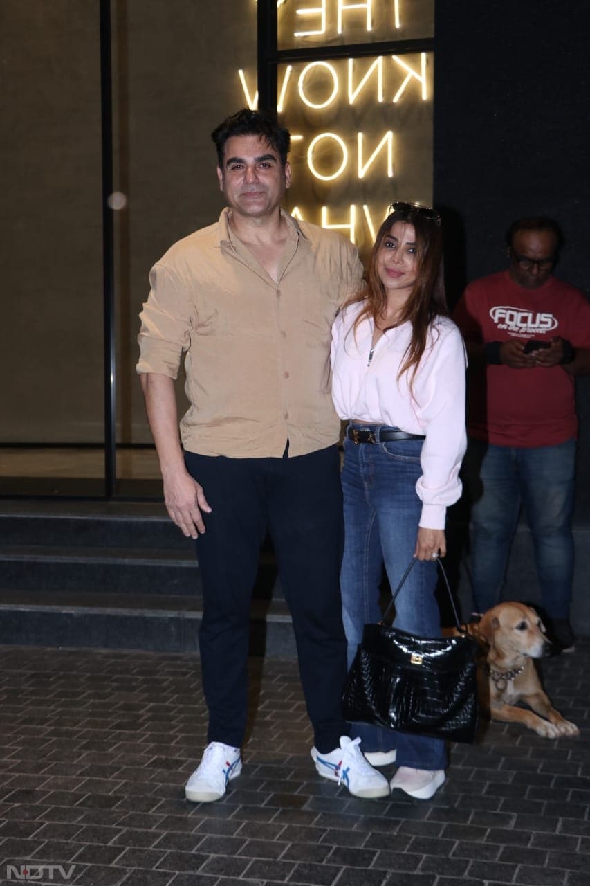 Arbaaz Khan and wife Shura Khan, posed together for the shutterbugs (Image Courtesy: Varinder Chawla)